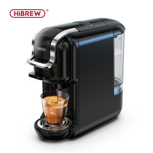 HiBREW 5 in 1 Multiple Capsule Coffee Machine 19 Bar Hot/Cold Dolce Gusto Milk Nespresso Capsule ESE Pod Ground Coffee Cafeteria H2B