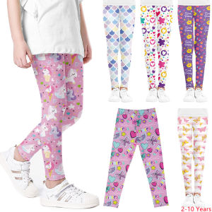 Girls Leggings Unicorn Cartoon Printed Kids Tights Sports Pants Girls Toddler Trousers Anti-Mosquito Casual Wear