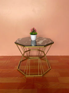 BÀN TRÀ SOFA - BÀN DECOR GIÁ RẺ - KIM CƯƠNG EO 45*60 - KÍNH CƯỜNG LỰC