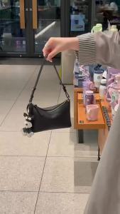New Korean Niche Top Grain Leather Mahjong Bag Minimalist Luxury Square Handbag Versatile Crossbody Bag