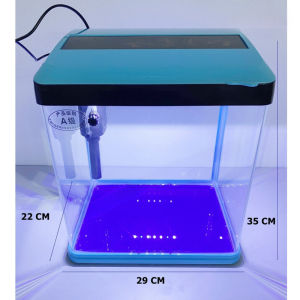 Mini Aquarium Fish Tank T-240F T-290F T-820F Set Pump Filter LED Light CYA Mini Bare Ultra White Glass Tank