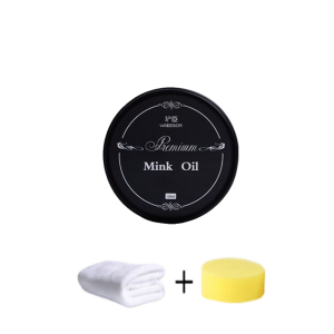 🔥Woodson Mink Oil Cream | Anti-Mold Waterproof Leather Care | Fast Absorption SG Climate-Proof + Free Sponge