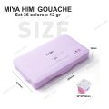 Miya Himi GOUACHE Paint set TWIN 36 / 48 colors x 12gr. 