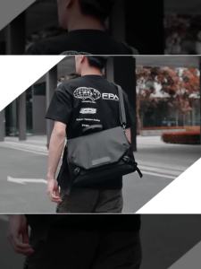MOYYI Waterproof Casual Men Messenger Bag Large Capacity Shoulder Crossbody Bag for Male Multi-functional 14 Inch Laptop Case Mens Bag