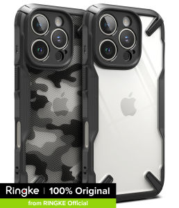 Ringke Fusion-X Tương Thích Với iPhone 16 Pro Max Trường Hợp Bìa Cứng trong suốt Trở Lại mềm linh hoạt Ốp điện thoại TPU chống xước Chống Sốc Bảo Vệ iPhone 16 Pro Max Cover Quay Lại