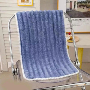 Khăn tắm siêu thấm hút 140x70cm khăn tắm to cao cấp dạng sóng nước mềm mại thấm hút nước tốt