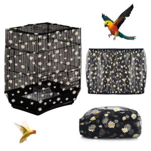 Có thể điều chỉnh lồng chim lá chắn phổ quát có thể điều chỉnh birdcage Bìa váy lưới cho vẹt đuôi dài vẹt cockatiel chim bồ câu