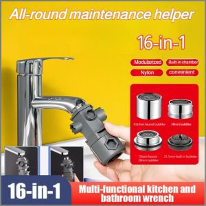 Repair Wrench Looseners Wrench Accurate Jamming Leak-proof Gasket Modular Sheath 16 in 1