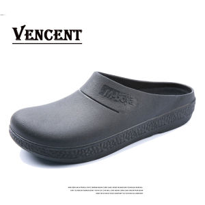 VINCENT Shoes for Chef Men Women Clogs Kitchen Shoes Non-slip Waterproof Oil-proof Safety Work Shoes Big Size 36-45 Professional Hospital Medical Nurse Sandals Slippers Summer Half Shoes
