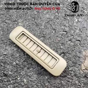 Cửa gió điều hoà đơn hàng ghế thứ 2 xe Fortuner (2008-2016) thế hệ 1 màu kem vàng chất liệu nhựa ABS
