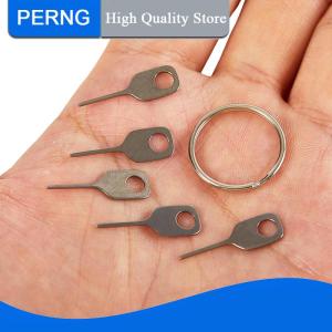 [PERNG] Tehe 5ชิ้น เซ็ตซิมการ์ด EJECT PIN เครื่องมือคีย์เข็มถาดใส่ซิมการ์ด EJECT พินสำหรับโทรศัพท์มือถือกุญแจเครื่องมือคีย์การ์ดเข็ม