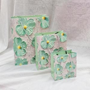 224 ถุงกระดาษ ถุงของขวัญ ถุงลายดอกไม้มีหูหิ้ว ใส่ของขวัญ ของช้อปปิ้ง พร้อมส่งภายใน24ชม.