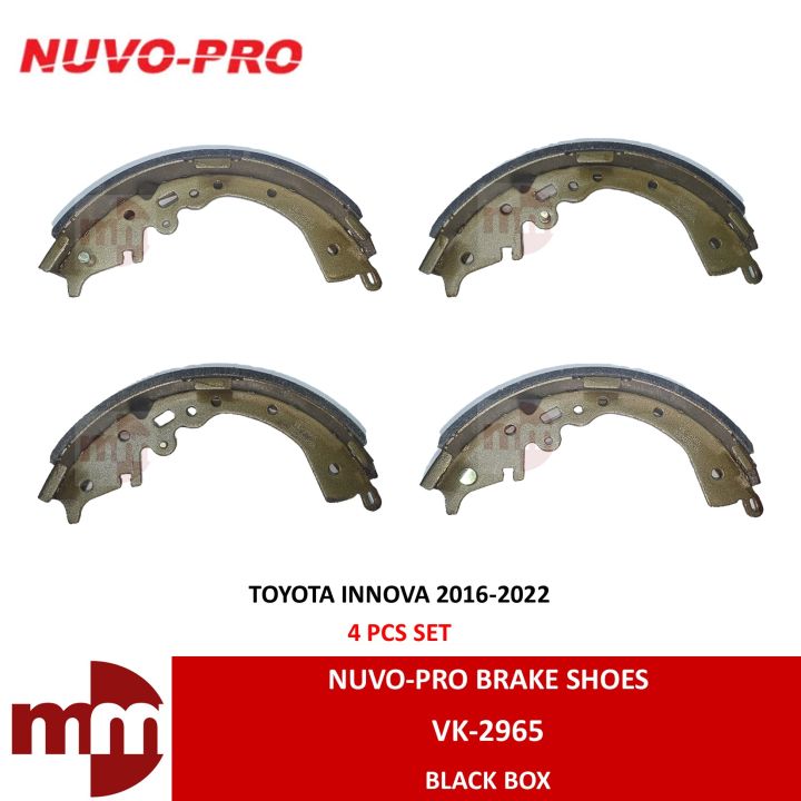 NUVO PRO Brake Shoe for TOYOTA INNOVA 2016-2022 REAR VK-2965 | Lazada PH