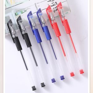 Combo 10 BÚT BI NƯỚC MỰC GEL thân trơn ngòi 05mm mực màu xanh đỏ đen