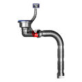 Kitchen Sink Drain Pipe Fittings Single Tank Set Sink Anti Odor Universal Drain Pipe Complete Set单槽套装. 