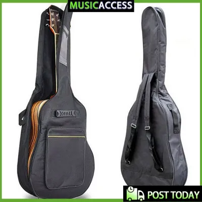 40/ 41 Inch Acoustic Guitar Bag Without Guitar 39 Inch Classical Double Shoulder Straps 2 Pockets