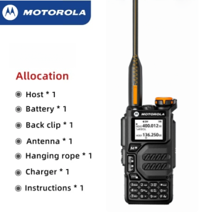 【COD】Motorola X8 Walkie Talkie 20W UHF VHF FM AM Two way radio long range 10KM 200 channel