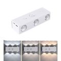 WENSH USB Rechargeable Motion Sensor Wall Light ic 3 colors / RGB RGB Wall Lamp Bedside Lighting Smart Sensor Rechargeable Night Light Bedside. 