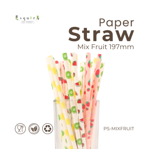 (100pcs) Paper Straw / Sedotan Kertas Motif PS