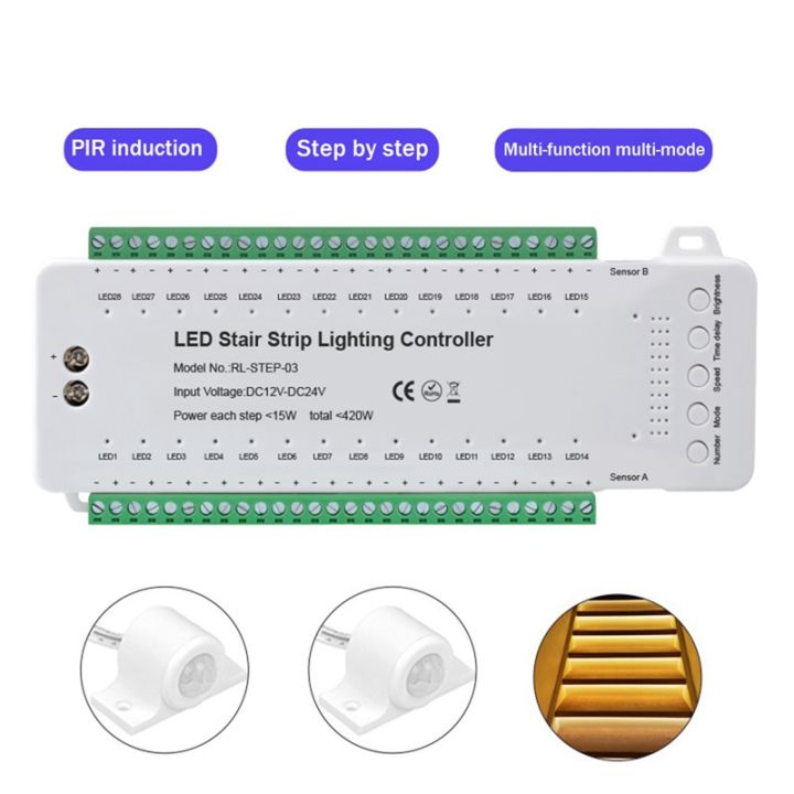 Stair LED Motion Sensor Controller Smart Stair Induction Controller LED ...