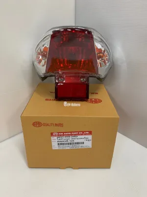 ไฟท้าย ชุด wave 125SR เวฟ125เอส เวฟ125อาร์ หัวเถิก หน้าแหลม พร้อมขั้วไฟ และ หลอดไฟ HMA