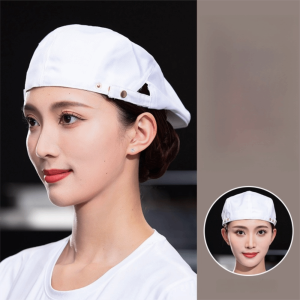 NEMOPH Chống dầu Mũ beret Vải canvas Thoải mái Mũ đầu bếp nam Sáng tạo Thoáng khí Giới hạn dịch vụ Nhà hàng BBQ bếp nhà hàng