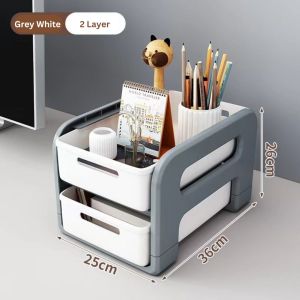 Easyhome.sg WF Book Bag Storage Rack Movable Trolley / Multifunction Household & Organization Shelf Movable Storage Cart