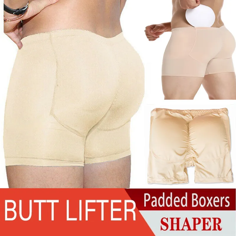 Mens Butt and Hip Enhancer Booty Padded Underwear Panties Body