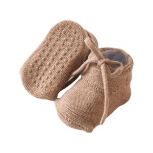 Anti Slip Infant Socks Elastic Ankle Grip Solid Color Comfortable Polyester Mix for Crawling Baby Floor Socks