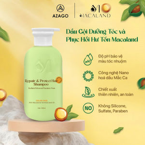 Combo Dầu gội và Dầu xả giữ màu tóc nhuộm MACALAND 500ml dưỡng tóc mềm mượt chắc khỏe phục hồi hư tổn