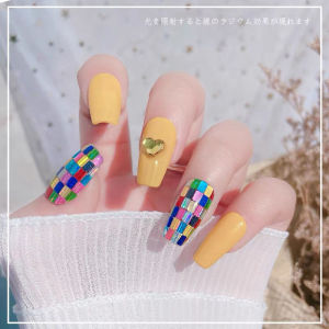 SWING💞【Ready Stock现货🇲🇾】1 Box DIY Nail art Laser Mosaic Rectangle Manicure Accessories Mixed color 爆款美甲马赛克长方极光镭射彩色亮片