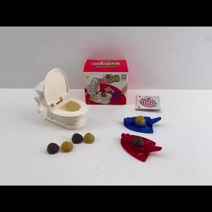 Same Style Simulation Toilet Ejection Poop Toilet Toy Dual-Player Interactive Toy Desktop Parent-Child Game