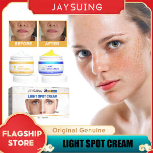 Jaysuing Light Spot Cream Whitening Freckle Day And Night Moisturize Brighten Removal Melasma Age Pigment Spots Effective Skin Tone Improve Skin Texture Helps Remove Dull Skin Increase Skin Elasticity Skin Care 20g＋20g