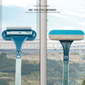 Multi-functional 2IN1 Screen Window Dust Remover Window Cleaning Brush Screen Window Glass Cleaner Wiper Leaning Glass Window Dust Cleaning Remover Cleaner Window Screen Brush Cleaning Glass Long Handle Window Cleaning Glass Dust Brush Window
