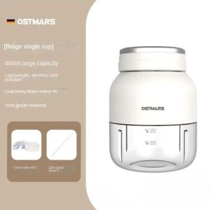 OSTMARS 800ML Juicer Cup Portable Juicer With Soft Rubber Straw Large Capacity Sports Juicer Wireless Electric Juicer Cup