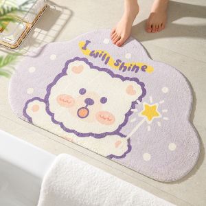 Anti-slip mat Door mat 硅藻软泥地垫 家用卫生间 地垫 浴室吸水防滑垫卧室厕所门口脚垫入户进门垫子地毯天鹅绒