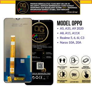 LCD TS Fullset A31 2020 A11X A8 A9 2020 A5 2020 A11 Realme 5 5i 6i Narzo 10A 20A CPH2015 CPH2073 CPH2081 CPH2029 CPH2031 Original merk Meetoo OG Super Shinestar