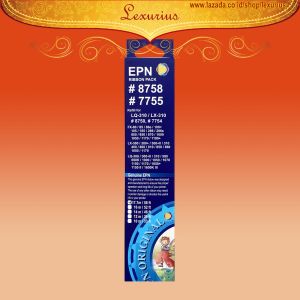 Ribbon 8758 / 7755 / LX-310 / LQ-310 Pita Refill EPN Compatible Printer Epson LX-300 LX310 LQ310 LX300 LX300+ LX300+II LQ300+II 8750 7754 Dot Matrix