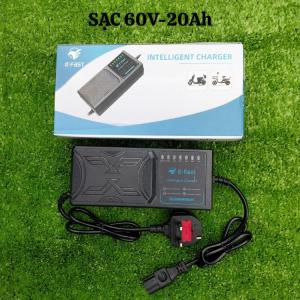 Sạc xe điện E-Fast 48V 12Ah 20Ah 60V bộ sạc chống cháy thông minh tự động ngắt khi đầy chống phù bình
