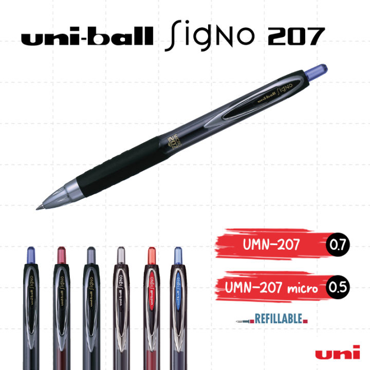Gel Pen Micro Tip Black Pen Uni-ball Signo 207 Gel Pen Micro Tip