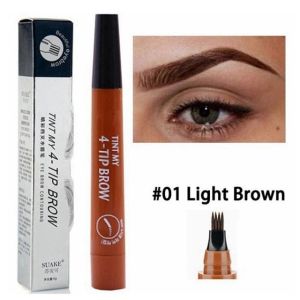 4 Points Eyebrows Pen Hair-like Eyebrow Tattoo Pen Waterproof Liquid Lazy Eyeliner