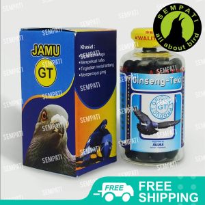 SEMPATI Ginseng Teki Doping Merpati Jamu Vitamin Obat Burung Merpati Balap Giring Keras Pil Ramuan Herbal Merpati Kolong Dara Pos Jamu Kamlang Jalu Aji GSGTJA