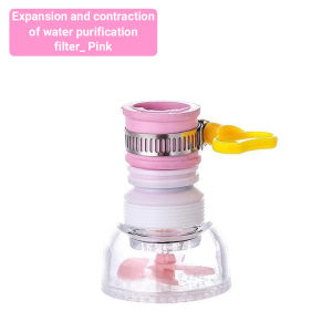 Faucet Water Filter Purifier Kitchen Faucet Extension Connector 360 Rotating Water Splash Saver Household Filter For Water Faucet  Retractable Faucet Extender