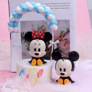 Cake Birthday Mickey Mouse Minnie Baking Cake Ornaments Decor Cake Topper Baby Birthday Party Decoration Supplies Birthday Gift