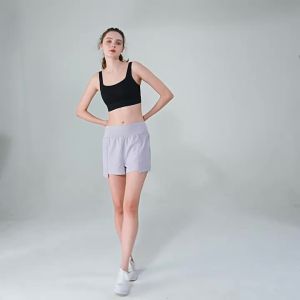 Al0-yoga Summer Gym Running Sports Shorts for Women Loose Anti-Exposure Quick-Dry Breathable Outer Wear High-Waist Yoga Pants Cross-Border  -ALO