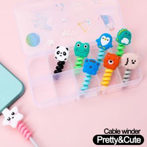 YESPERY Charging Cable Protector For Phones Cable holder Ties Cable Winder Clip Cord Management Storage Buckle Cable Organizer