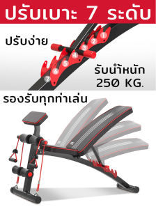 Toughman ม้านั่งยกดัมเบล รุ่น DDS รับน้ำหนัก 220 กิโลกรัม พับได้ ฟังก์ชั่นครับ แถมเพียบ โปสเตอร์ ยางยืดแรงต้าน ถุงมือ