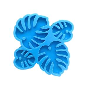 Diy Epoxy Mold Silicone Mold for Pendant Monstera Shape Mirror Craft Mold Silicone Mould Making Tool