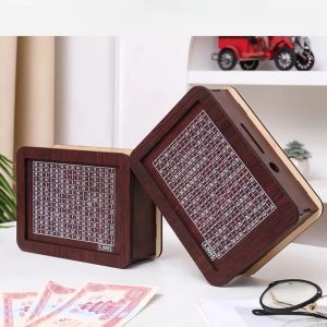 Hộp Tiết Kiệm Gỗ 100 Ô Hình Mèo – Bảng Thử Thách Tiết Kiệm Tiền Hộp Đựng Tiền Thông Minh Quản Lý Chi Tiêu Cá Nhân