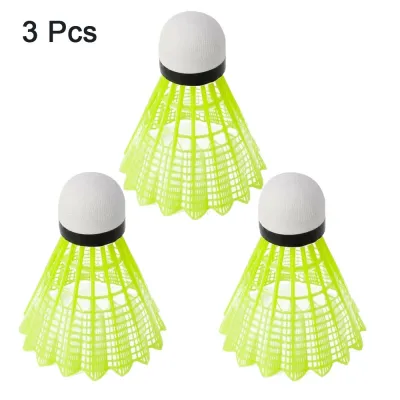 YUNAFIN 3/6/12Pcs Homehold Sports Stable Badminton s Plastic Nylon Training Balls